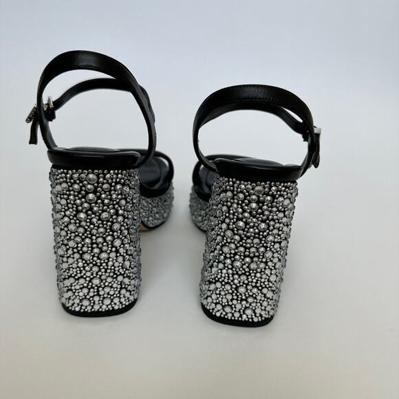 Michael kors Laci Embellished Leather Platform Sandal size 6 - Picture 5 of 16